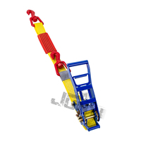 Kargo kontrolü için döner kepçe kanca ile 8mm yük kısıtlama LC 3800kg Web köpek