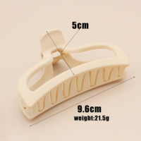 Barrettes à cheveux géométriques en plastique bleu simple, colorées et givrées, 8 cm, accessoires de mode
