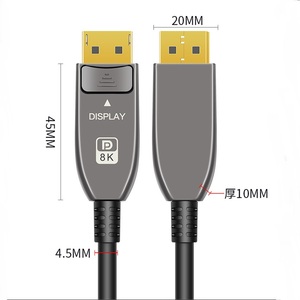 Câble <span class=keywords><strong>DisplayPort</strong></span> 1.4V 8K 60Hz pour TV et ordinateur, 5m <span class=keywords><strong>10m</strong></span> 15m, câble <span class=keywords><strong>DisplayPort</strong></span> à fibre optique - Product Image 2