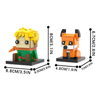 MOOXI Bricks MOC7677 275 pièces Le Petit Prince Jouets DIY Cadeau Faible MOQ Anime Ensembles de blocs de construction éducatifs Jouets pour enfants