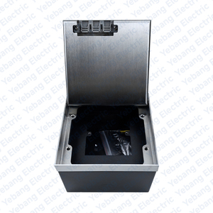 ZDR-130B <span class=keywords><strong>creux</strong></span> caché 86 plaque frontale en acier inoxydable encastré sous la prise de boîte au sol - Product Image 2