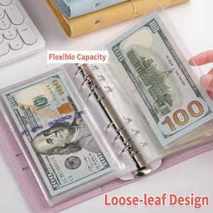 Carnet de notes en cuir de luxe avec reliure métallique et emballage cadeau élégant pour promotions, format A6 - Product Image 2