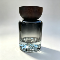 Bouteille en verre vide pour diffuseur de parfum 120 ml, base épaisse, pour parfum d'intérieur, impression personnalisée
