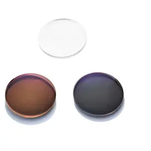 반 완성되는 전환 1.523 무기물 광색성 사진 회색 갈색 유리 제조자 가관 lentes 눈 광학 렌즈
