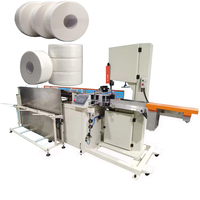 Máquina Cortadora de Rollos de Papel de Alta Velocidad, Máquina de Corte con Sierra de Cinta para Toallas de Cocina y Papel Higiénico