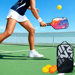 Raquette de pickleball en fibre de verre Pro, approuvée USAPA, noyau en nid d'abeille de 16 mm, face brute, contrôle de la rotation pour les tournois - Product Image 5