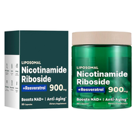 Capsules de complément alimentaire à base de Resvératrol et de NAD, marque privée OEM, Nicotinamide Riboside 900mg liposomale pour une absorption élevée