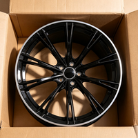 Rines Forjados de Fábrica de 18/19/20 Pulgadas en Plata y Negro, Ligeros, 5x112 5x120 5x114.3, Rines Personalizados para Autos de Pasajeros