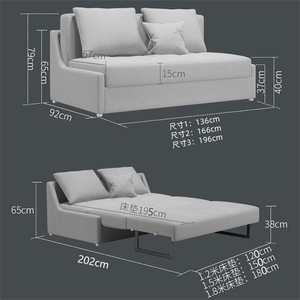 Hiện đại sofabeds thiết kế chuyển đổi sofa giường giá bán buôn ngủ sofa đến Nữ Hoàng giường kích thước đầy đủ bộ sofa đồ nội thất phòng khách - Product Image 4