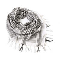 Écharpe Shemagh Keffiyeh Arafat unisexe légère et épaisse en polyester pour l'été, style arabe tactique du désert, idéale pour l'extérieur