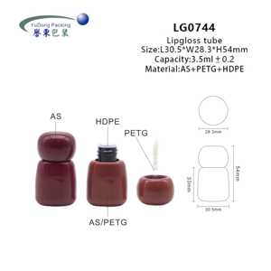 Özel etiket benzersiz mantar şekilli dudak parlatıcı kutusu 3.5ml dudak çamur kavanoz dudak balsamı ambalaj toptan - Product Image 6