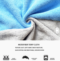 Conceptions personnalisées, serviette de plage à capuche de couleur unie, poncho de bain en microfibre éponge pour adulte, peignoirs en tissu éponge