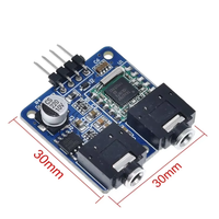 Módulo receptor de radio FM TEA5767, placa sintonizadora estéreo de 76-108MHz, control I2C para audio de coche, MP3, proyecto portátil de bricolaje