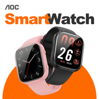 Smartwatch AOC alla Moda per Uomo e Donna, Fitness Tracker BT, Impermeabile IP68, Orologio per la Salute con Modalità Multi-Sport e Lunga Durata della Batteria