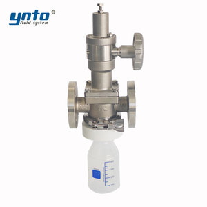 Válvula de muestreo manual con aguja forrada con PFA de grado estéril, canal totalmente cubierto, extremos de brida para esterilización por vapor, biofarmacéutica - Product Image 2