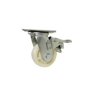 Medizinischer höhen verstellbarer Nachlauf <span class=keywords><strong>6</strong></span>-Zoll-Trolly-Rad <span class=keywords><strong>5</strong></span>-Zoll-Kunststoffrollen Anhänger rolle mit Total Lock - Product Image 1