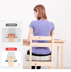 Siège de voiture pour <span class=keywords><strong>adulte</strong></span>, <span class=keywords><strong>rehausseur</strong></span> Anti-hémorroïdes, coussin de sciatique, mousse à mémoire de forme, pour <span class=keywords><strong>chaise</strong></span> de bureau - Product Image 3