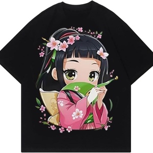 Unisex Oversized Sporty 100% Cotton Creative Graffiti Short Sleeve Summer Casual Rapper Streetwear <b>Y2k</b> Men's T-<b>Shirt</b> - Product Image 3