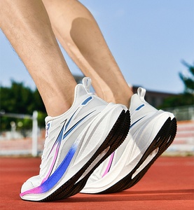 <span class=keywords><strong>Zapatillas</strong></span> <span class=keywords><strong>de</strong></span> <span class=keywords><strong>running</strong></span> para hombre con placa <span class=keywords><strong>de</strong></span> carbono genuino, malla transpirable, blancas, para verano - Product Image 3