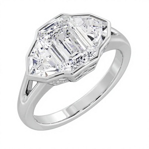 Bague en diamant Emra Insignia 2 carats, argent sterling 925 de qualité supérieure, bijou élégant, cadeau pour fiançailles, anniversaire et usage quotidien - Product Image 3