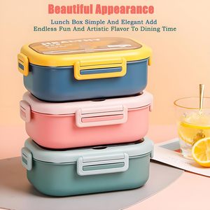 Boîte à lunch en paille de blé sans BPA, compatible micro-ondes, pour adultes et enfants, avec sac - Product Image 3