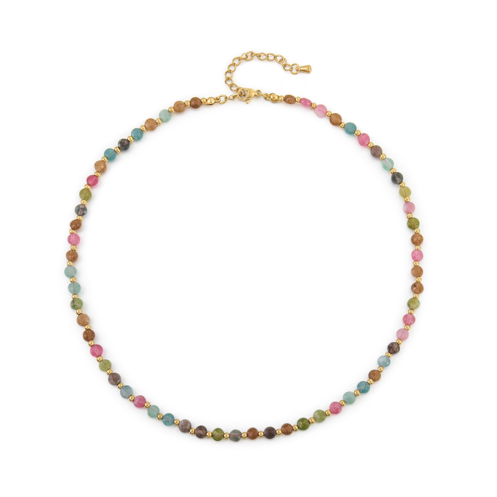 Tourmaline necklace [light color] XL-585J