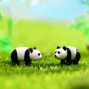 Figurine in resina, <span class=keywords><strong>panda</strong></span>, figure di <span class=keywords><strong>modelli</strong></span> di animali, decorazioni per terrari e bambole fai da te, accessori per paesaggi di muschio - Product Image 4