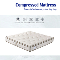 180*200 Gel-Memory-Foam-Matratzen Kingsize Komprimierte Matratze Atmungsaktive Hochelastische Matratze für Hotel- und Apartment-Nutzung