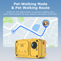 Mini caméra GPS 4G pour chien avec suivi sonore en temps réel, clôture géographique, capteur G, étanche IP66, audio bidirectionnel, vision nocturne, caméra de sécurité
