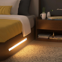 Éclairage intérieur intelligent, lampes sous-meuble pour cuisine, 3 modes, intensité réglable, rechargeables, détecteur de mouvement, lampes de placard intérieures