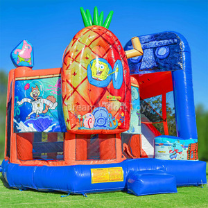 Parque Infantil Inflable Comercial para Exteriores, Castillo <span class=keywords><strong>Hinchable</strong></span> de <span class=keywords><strong>Esponja</strong></span>, Toboganes, Parque de Atracciones, Juegos Inflables en Oferta - Product Image 2