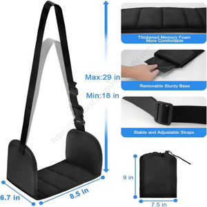 ที่พักเท้าแบบเมมโมรี่โฟมสำหรับเครื่องบิน ขายส่ง อุปกรณ์เสริมสำหรับการเดินทางบนเครื่องบินเพื่อการพักผ่อนของเท้า - Product Image 4