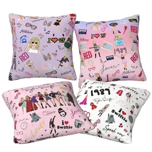 2024 new Taylor Merch Pillow Covers Gifts Swift PillowCase Custom Home Decorative sofa Square Cushion Cover Case