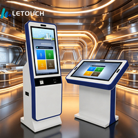 à commande automatique pour PC à écran tactile debout de 32 pouces, Kiosque interactif d'imprimante Android POS en libre-service
