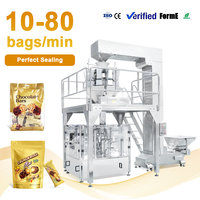 Machine d'emballage rotative multi-têtes automatique pour sachets Doypack de snacks, bonbons, noix et petits aliments