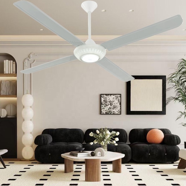 56 Inch AC Ceiling Fan 30w Led Ceiling Fans Ventilador Solar 4 Blades 5 Speeds