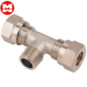 MKB MKT MPB PT <span class=keywords><strong>PB</strong></span> Raccords de tuyauterie Pex en laiton 20-32mm Double couleur Compression Couplage Coude Tee Pex Laiton Pièces pneumatiques - Product Image 2