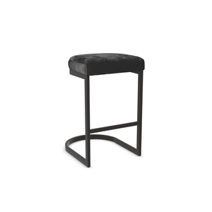 Tabouret de bar confortable en velours rembourré, base en métal noir cintrée, siège durable et élégant pour la maison, la cuisine, le comptoir de bar, le <span class=keywords><strong>restaurant</strong></span> aux États-Unis - Product Image 4