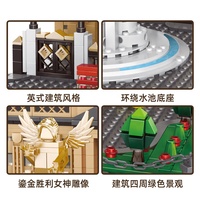 Wange 6224 monde monuments ensembles de construction célèbre Londres Buckingham Palace bloc ensemble vue sur la rue Construction blocs de construction jouets