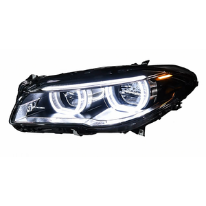 JY <span class=keywords><strong>LED</strong></span> Angel Eyes <span class=keywords><strong>LED</strong></span> knipperlichten voor BMW 5 Serie F10 koplampunits F11 F18 2010 tot 2017 DRL Plug & Play autokoplamp - Product Image 2