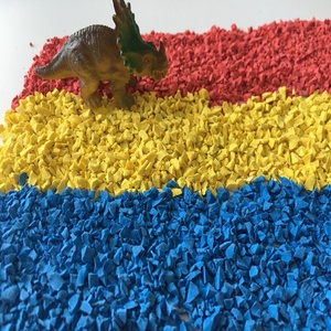 Hạt cao su EPDM đầy màu sắc cho sàn hồ bơi Epoxy cao su và lợi thế cao su tổng hợp trong bề mặt sân chơi - Product Image 2