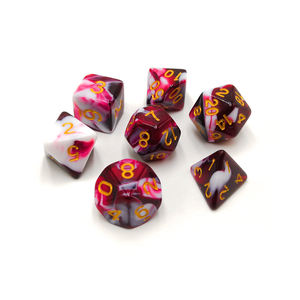 Dés de jeu polyédriques en plastique D4/D6/D8/D10/D %/D12/<span class=keywords><strong>D20</strong></span> - Product Image 1