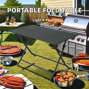<span class=keywords><strong>Table</strong></span> <span class=keywords><strong>basse</strong></span> hexagonale pratique pour l'extérieur en aluminium à installation zéro <span class=keywords><strong>Table</strong></span> de terrasse <span class=keywords><strong>pliante</strong></span> résistante structurée et légère - Product Image 6