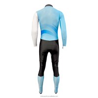 Combinaison de patinage de course de vitesse respirante conçue sur mesure, fermeture à glissière coupe-vent confortable, patinage sur glace de grande taille