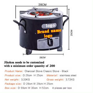 NB FAVOUR Edelstahl Haushalt Brennholz ofen Tragbarer afrikanischer Camping grill Outdoor BBQ Faltbare Eisen kohle - Product Image 3