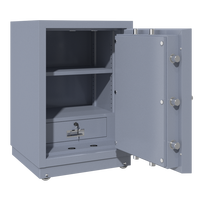 Coffre-fort mécanique à cadran haute sécurité, antivol, avec serrure à clé mécanique manuelle, en acier épais, pour la maison et les banques