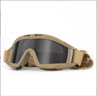 Lunettes tactiques rétro unisexes pour l'extérieur, anti-choc, pour le désert, le sport, le cyclisme, avec protection oculaire
