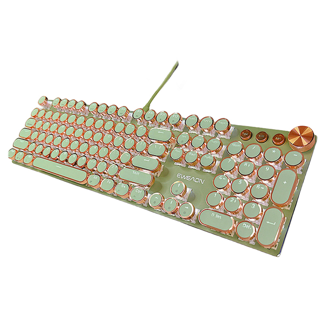 New Hotswap Switch Classic Punk Keycap 2.4Ghz Wireless RGB Backlit USB Type-C 104-Key Mechanical Gaming Keyboard Built-in