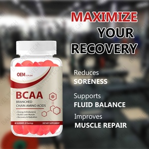 Suplemento de Vitaminas BCAA en Gomitas para Adultos de Alta Calidad, Nutrición Deportiva, Aminoácidos de Cadena Ramificada, Apoya la Recuperación Muscular y la Salud - Product Image 3