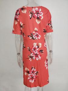 Commercio all'ingrosso di Estate del Vestito Incinta Mezza Manica Floreale Stampato Delle Donne di Modo Allentato Di Maternità Gonne A Maglia Fiori Abiti Fasciatura - Product Image 6